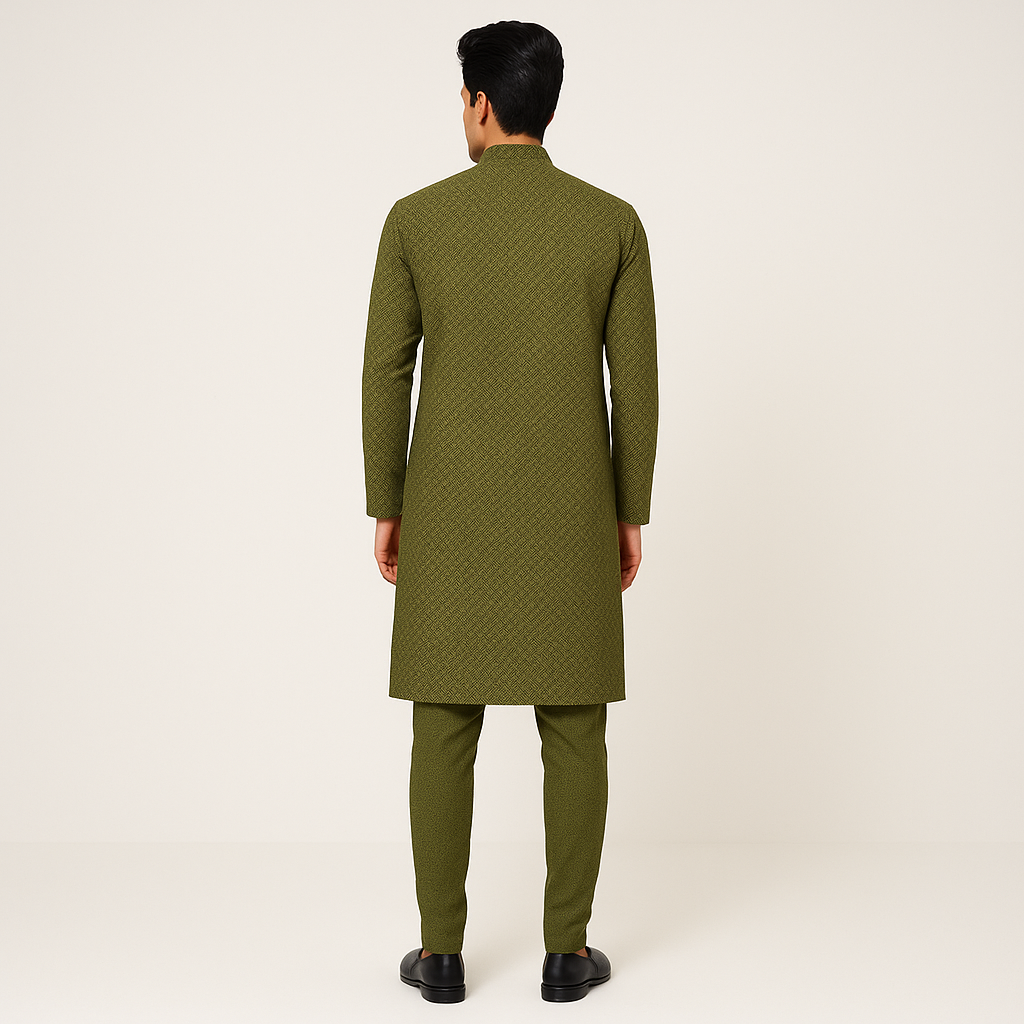 Embroidered Schiffli Kurta