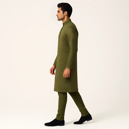 Embroidered Schiffli Kurta