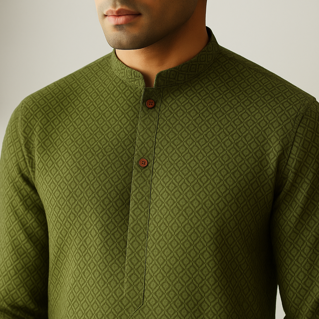 Embroidered Schiffli Kurta