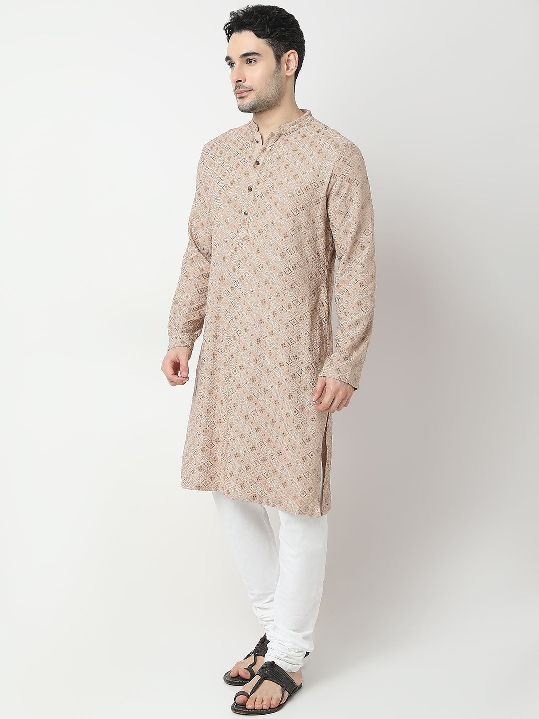 Regular Fit Embroidered Kurta