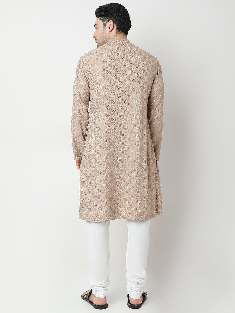 Regular Fit Embroidered Kurta