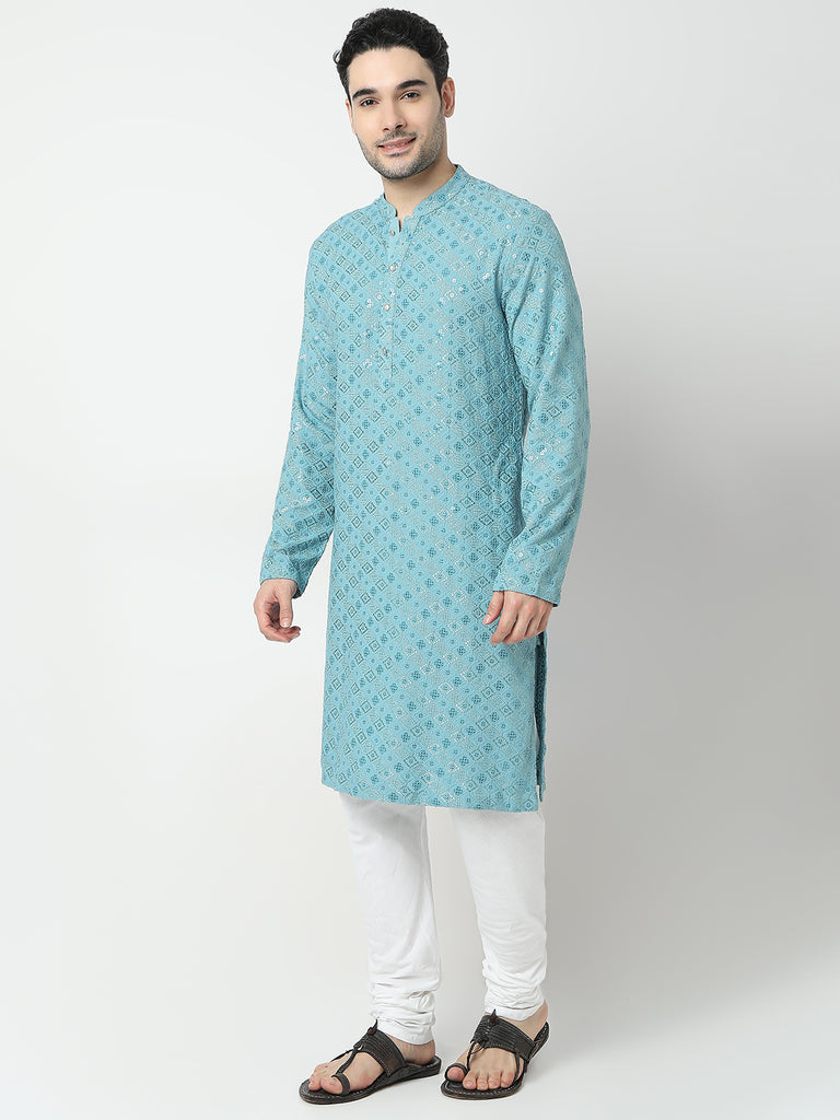 Regular Fit Embroidered Kurta