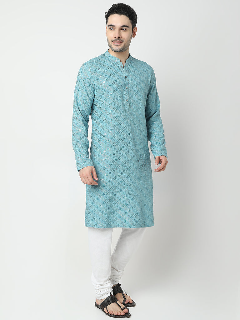 Regular Fit Embroidered Kurta