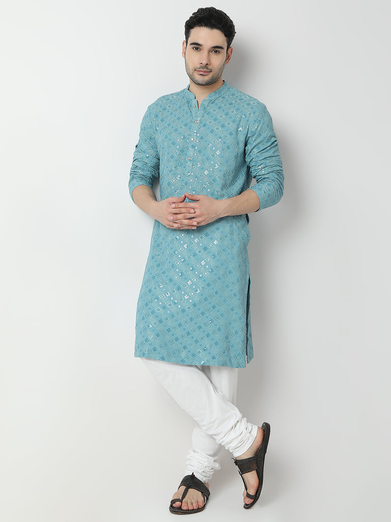 Regular Fit Embroidered Kurta