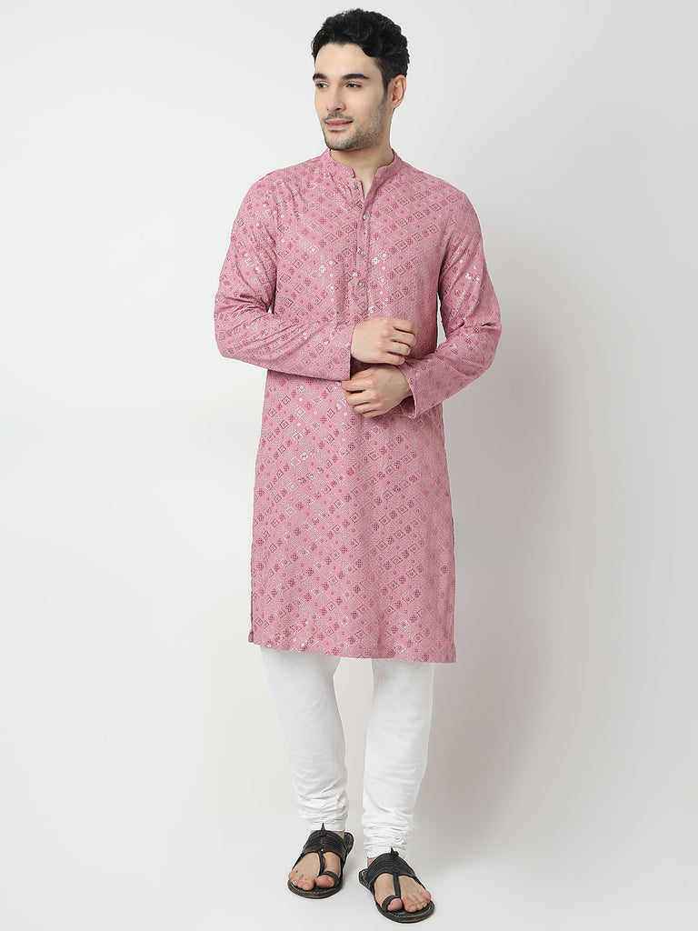 Regular Fit Embroidered Kurta