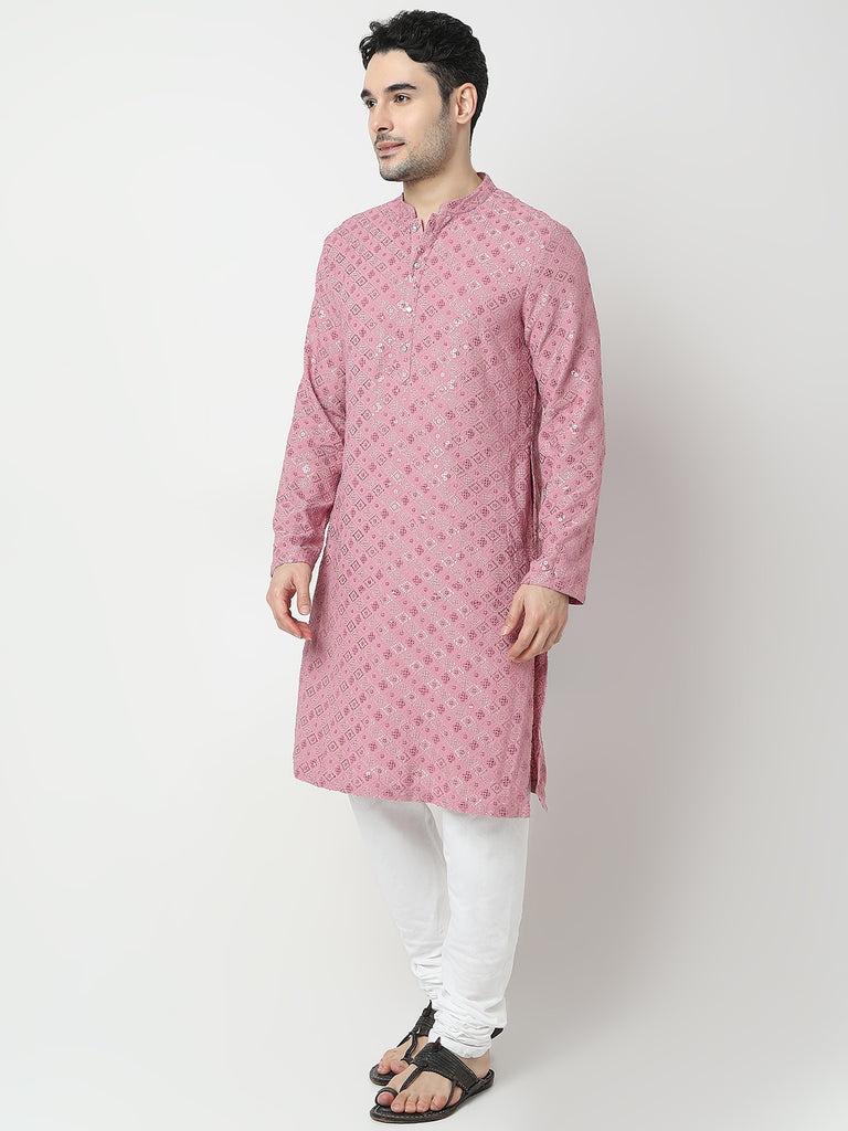 Regular Fit Embroidered Kurta