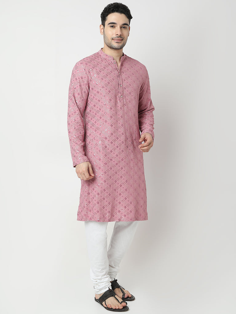 Regular Fit Embroidered Kurta