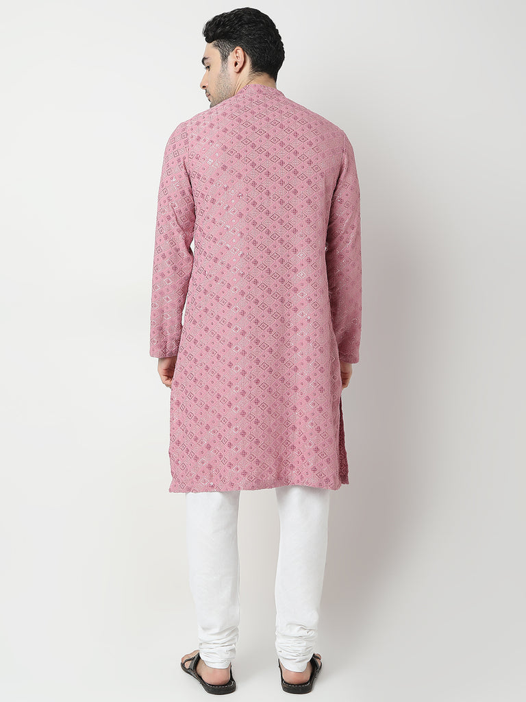 Regular Fit Embroidered Kurta