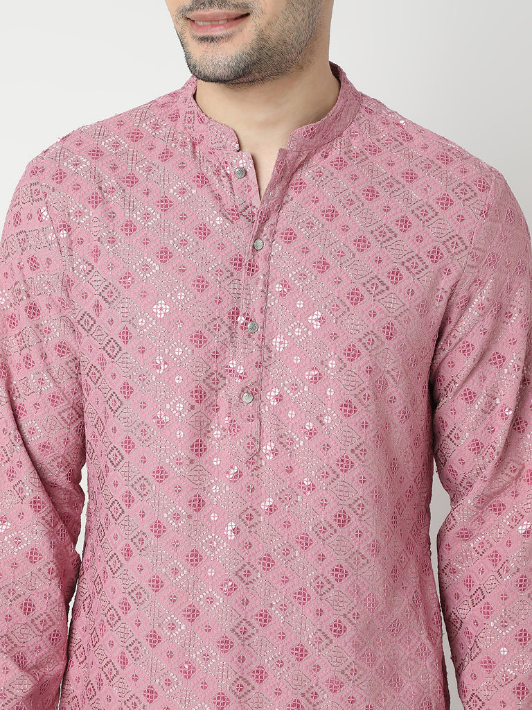 Regular Fit Embroidered Kurta