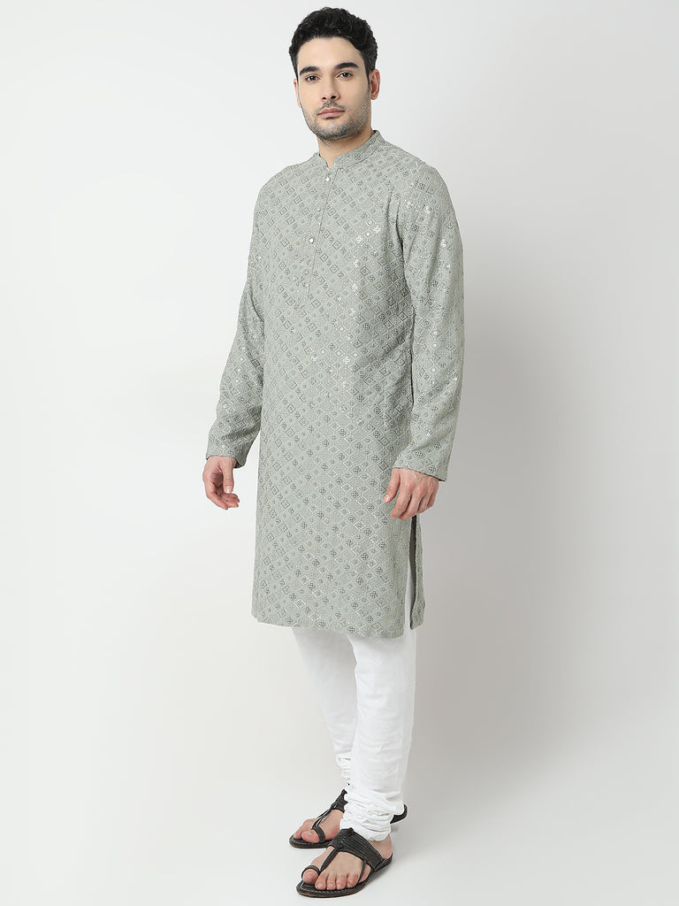 Regular Fit Embroidered Kurta