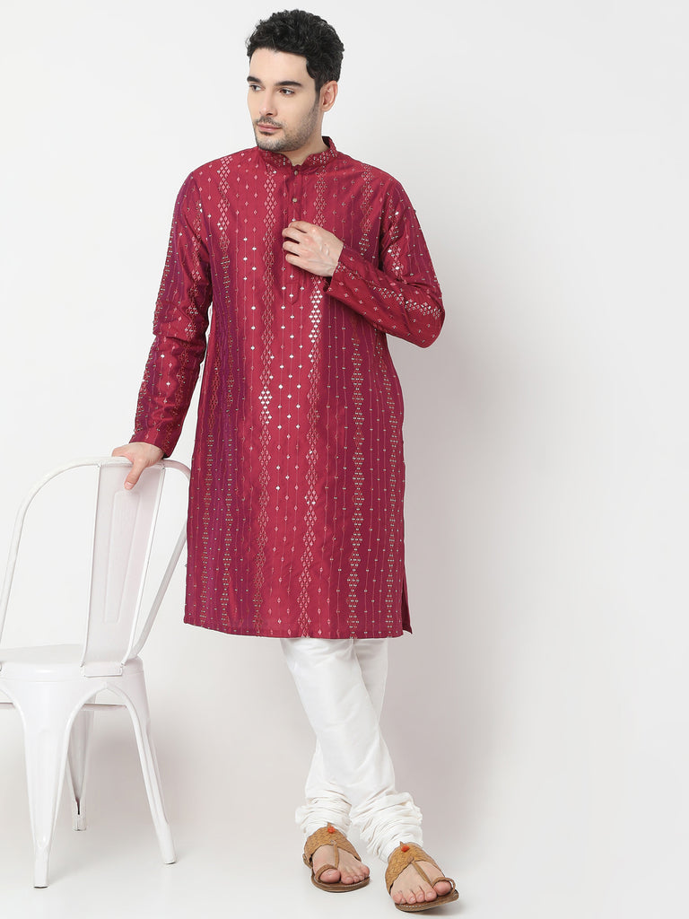 Regular Fit Embellished Kurta