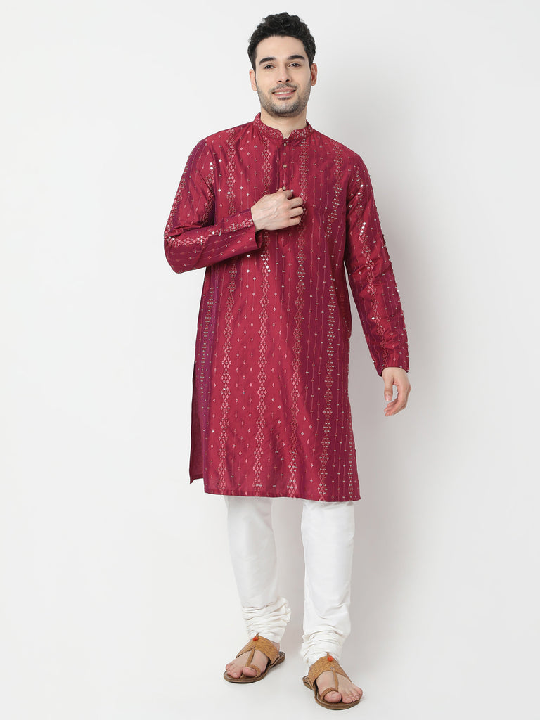 Regular Fit Embellished Kurta