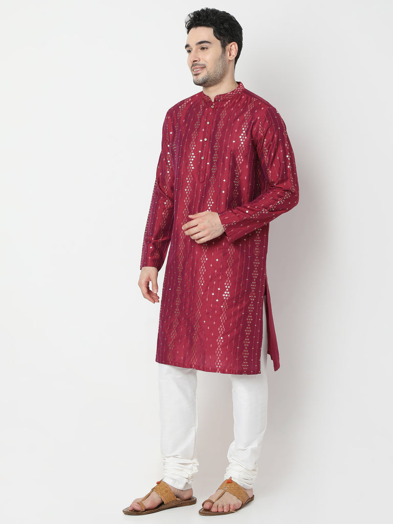 Regular Fit Embellished Kurta