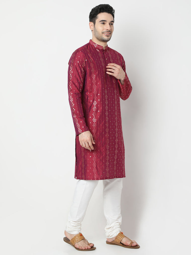 Regular Fit Embellished Kurta