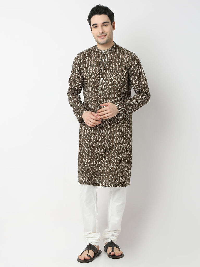 Regular Fit Printed Straight Kurta