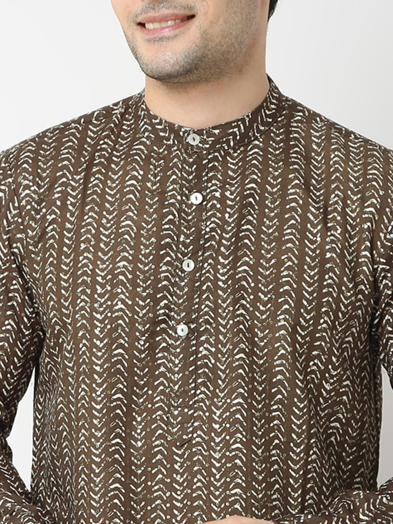 Regular Fit Printed Straight Kurta