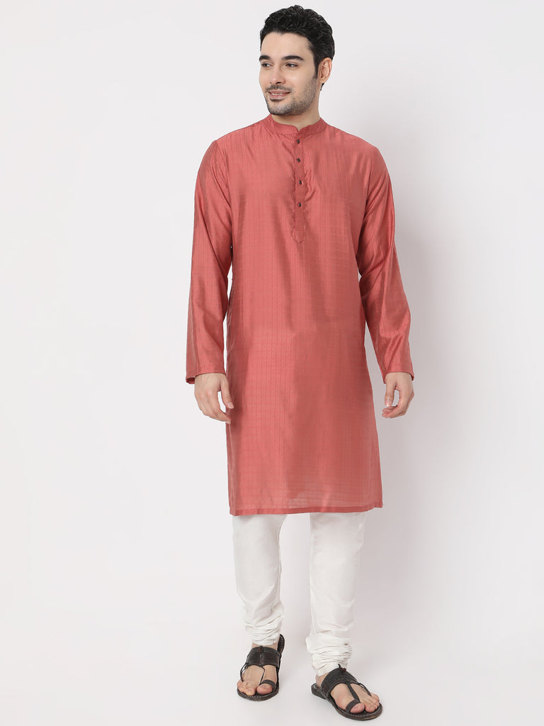 Regular Fit Jacquard Dobby Kurta