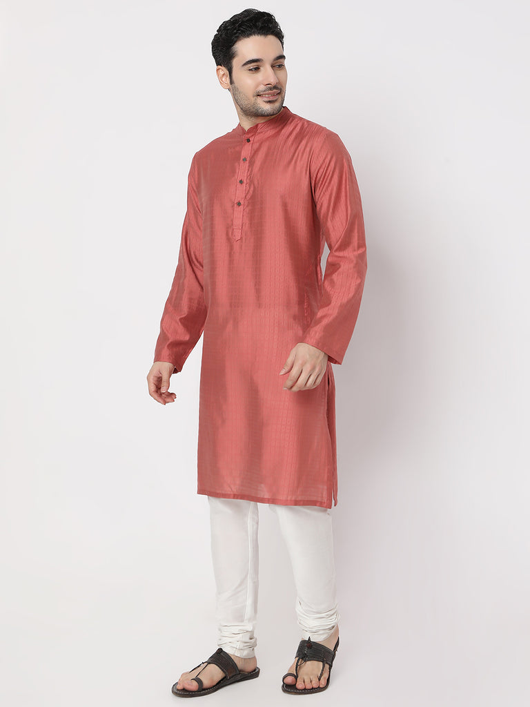 Regular Fit Jacquard Dobby Kurta