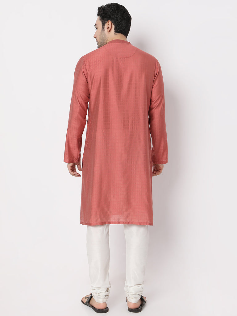 Regular Fit Jacquard Dobby Kurta