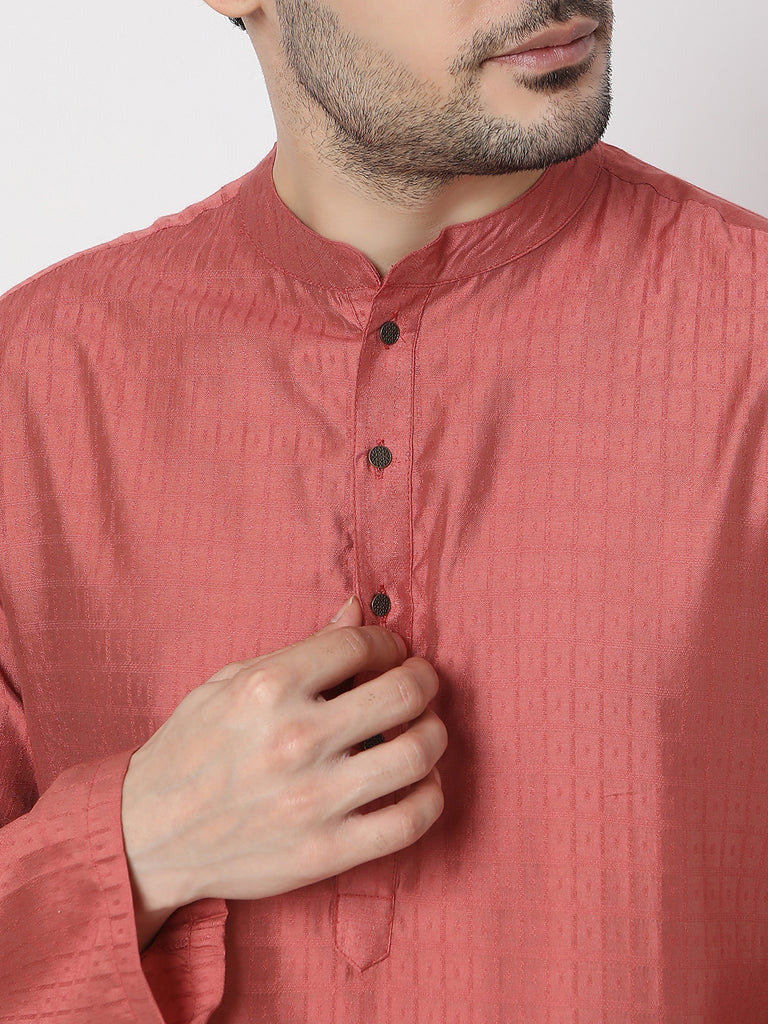 Regular Fit Jacquard Dobby Kurta