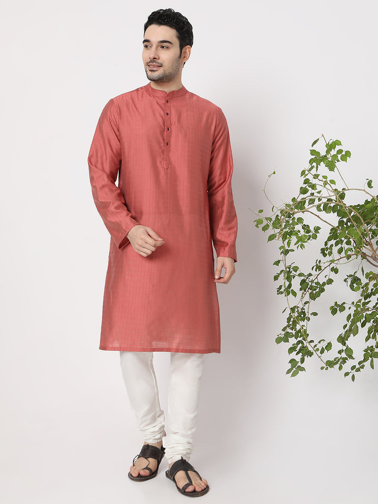 Regular Fit Jacquard Dobby Kurta