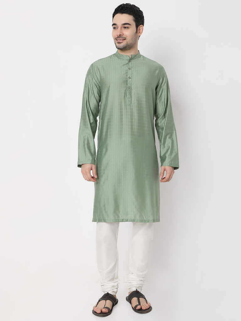 Regular Fit Jacquard Dobby Kurta