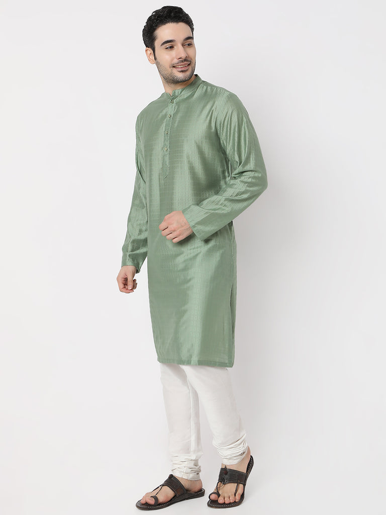 Regular Fit Jacquard Dobby Kurta