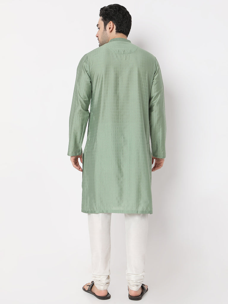 Regular Fit Jacquard Dobby Kurta