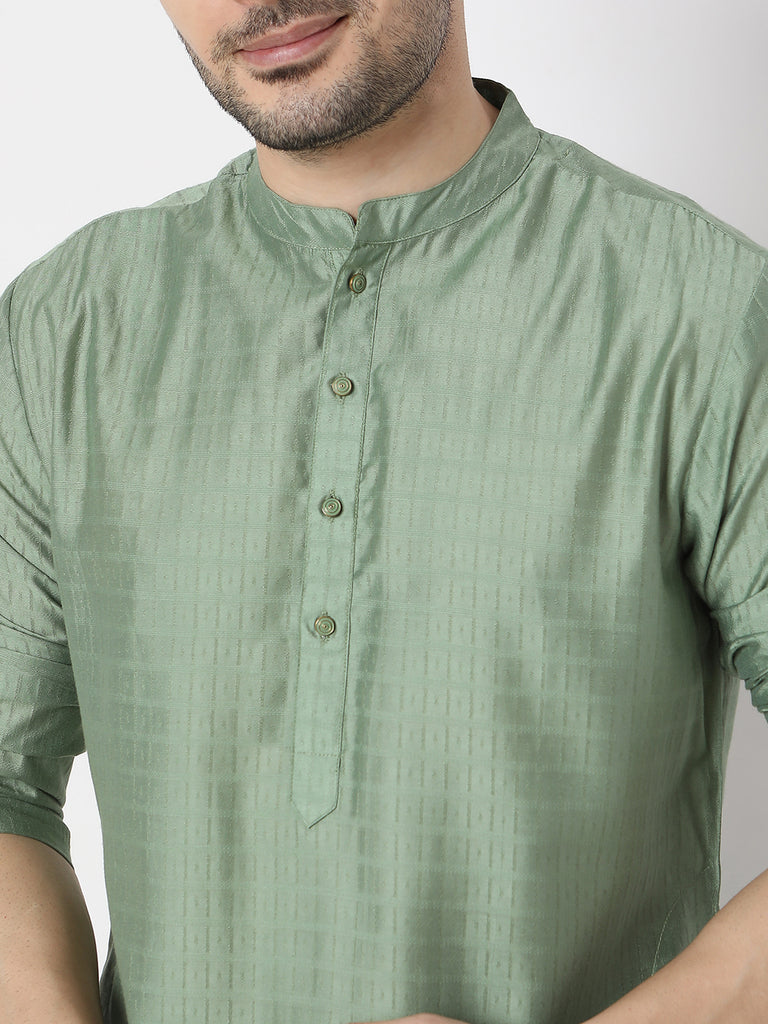 Regular Fit Jacquard Dobby Kurta