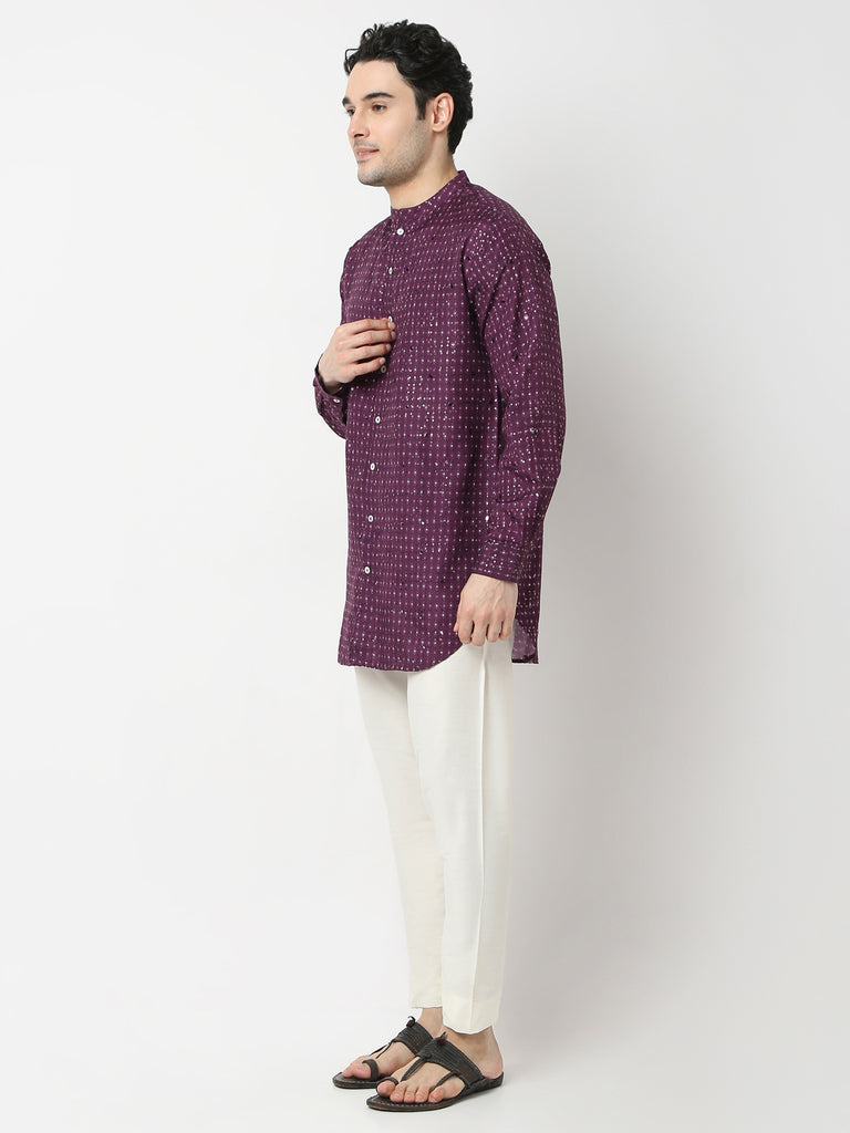 Regular Fit Jacquard Straight Shirt