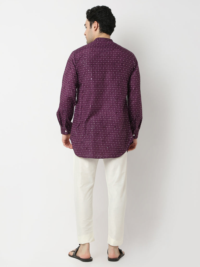 Regular Fit Jacquard Straight Shirt