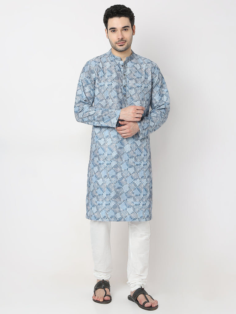 Regular Fit Embroidered Kurta