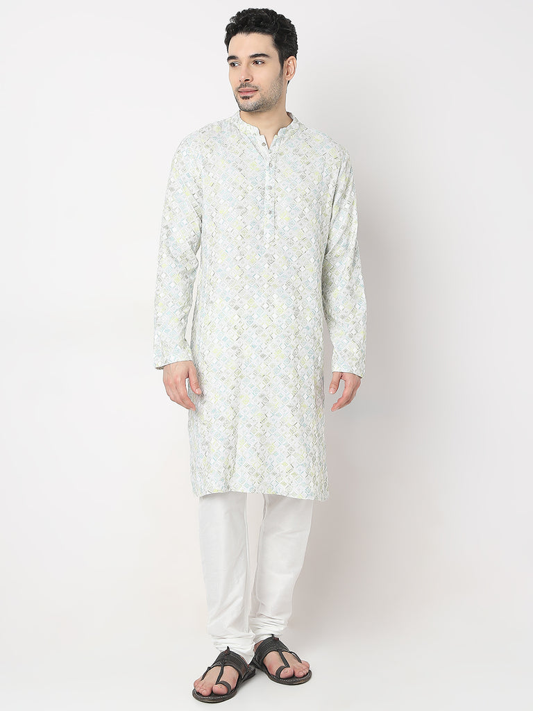 Regular Fit Embroidered Kurta