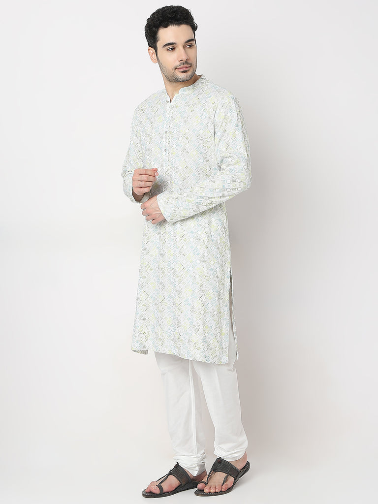 Regular Fit Embroidered Kurta