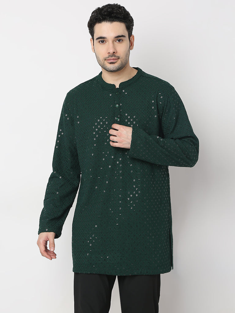 Regular Fit Embroidered Kurta