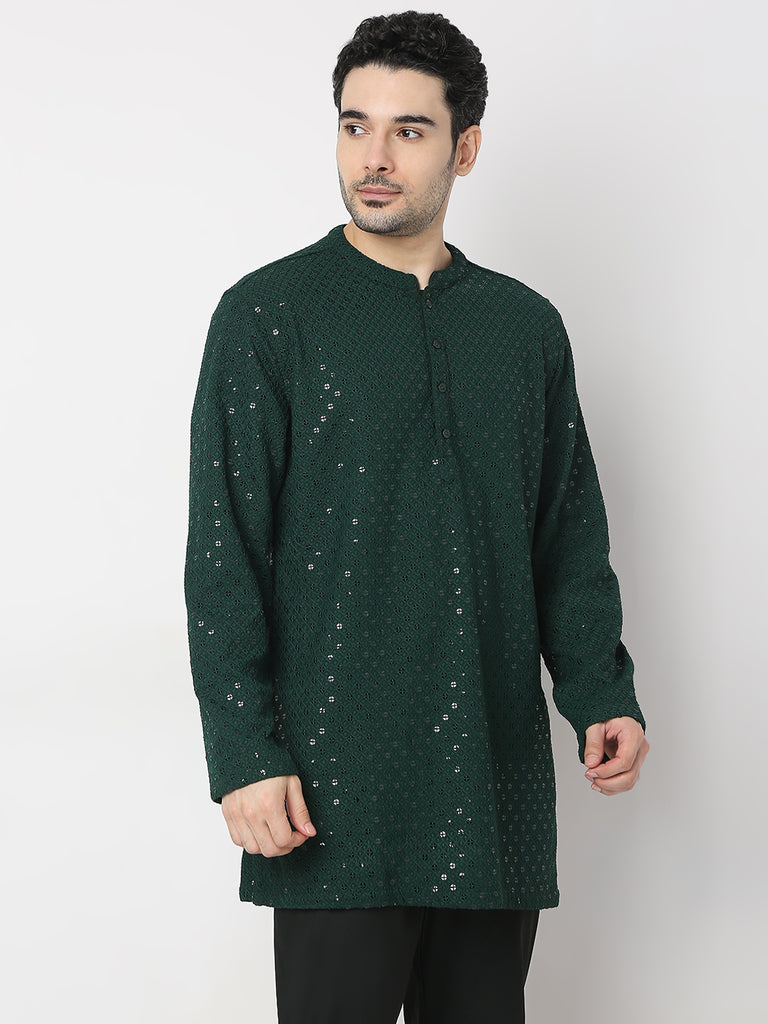 Regular Fit Embroidered Kurta