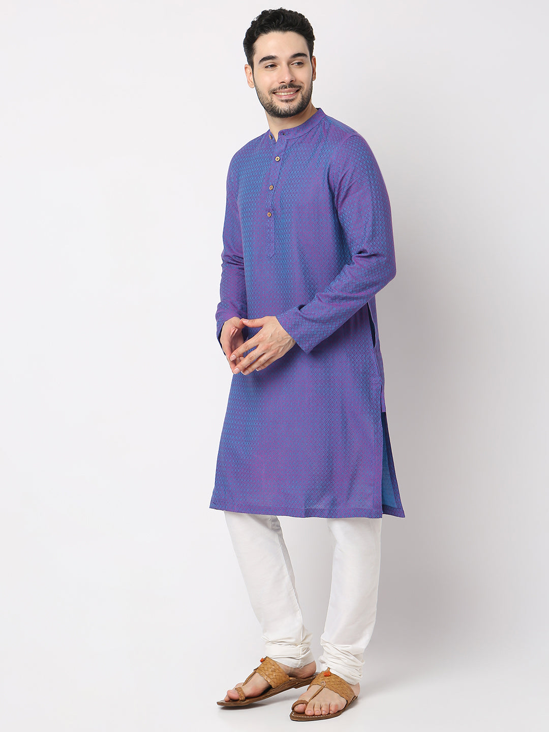 Regular Fit Structured Kurta