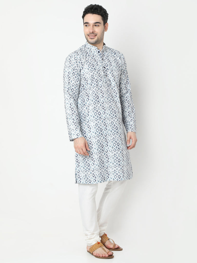 Regular Fit Jacquard Kurta