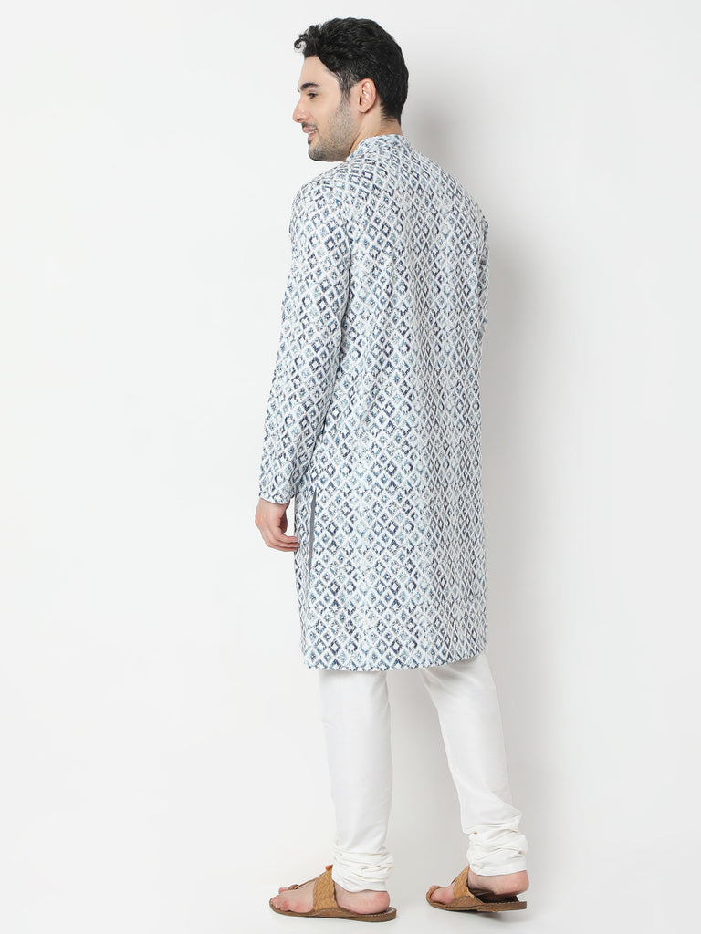 Regular Fit Jacquard Kurta