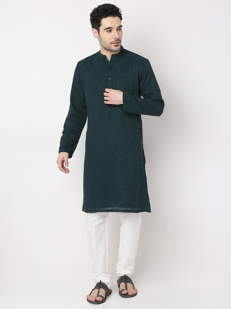 Regular Fit Embellished Kurta