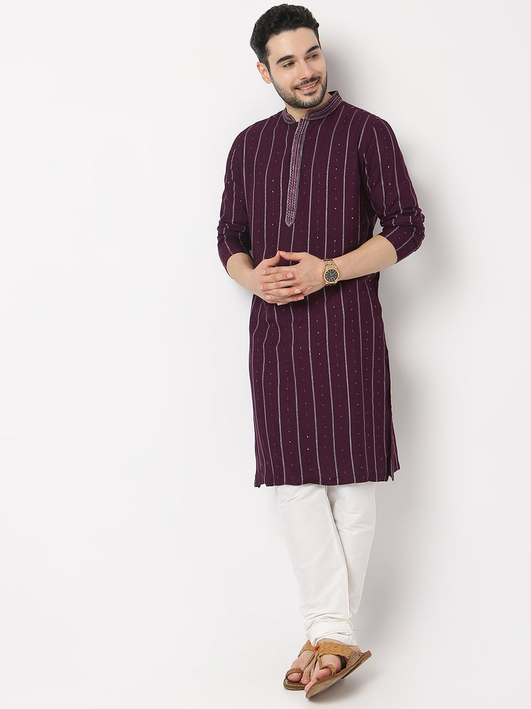 Regular Fit Embellished Kurta