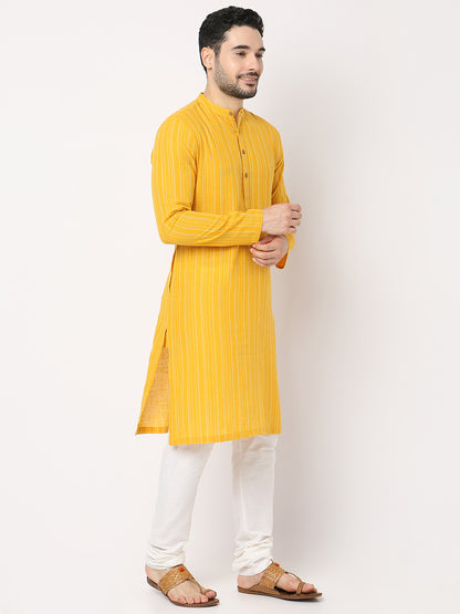 Regular Fit Jacquard Kurta