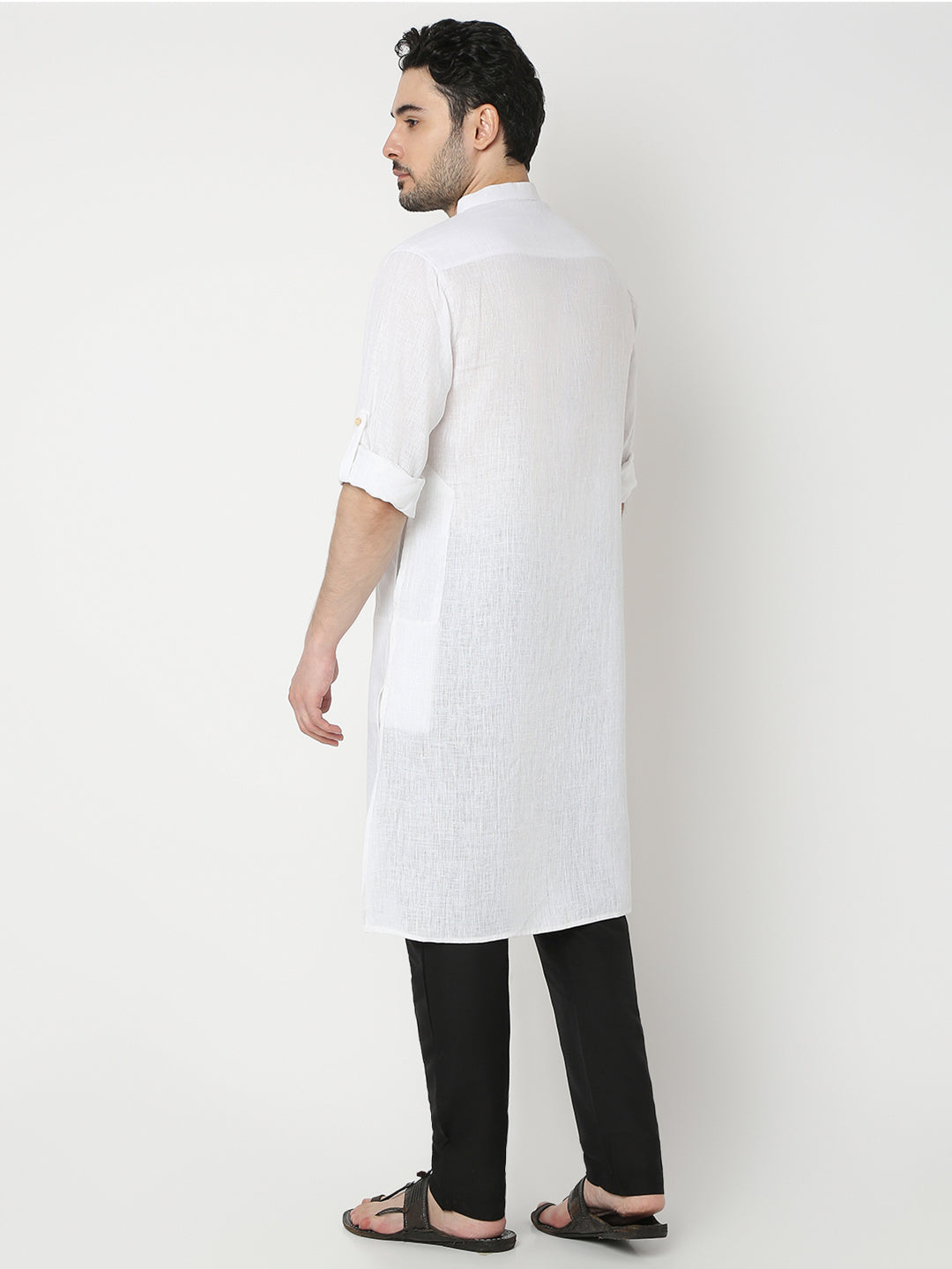Regular Fit Solid Full Sleeve Kurta