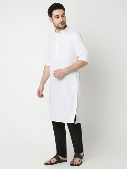 Regular Fit Solid Full Sleeve Kurta