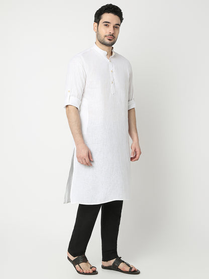 Regular Fit Solid Full Sleeve Kurta