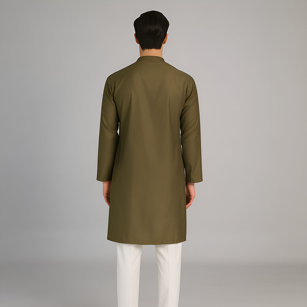 Embroidered Sequins Long Kurta