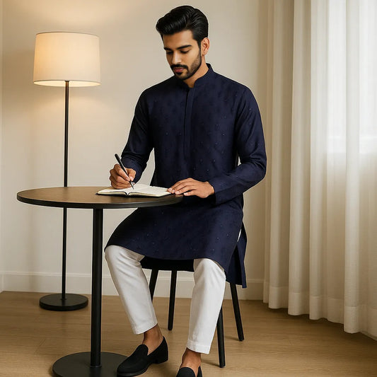 Embroidered Straight Long Kurta