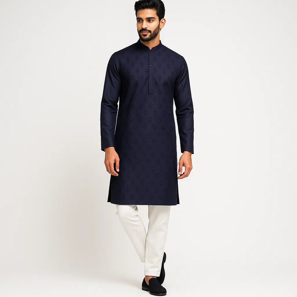 Embroidered Straight Long Kurta