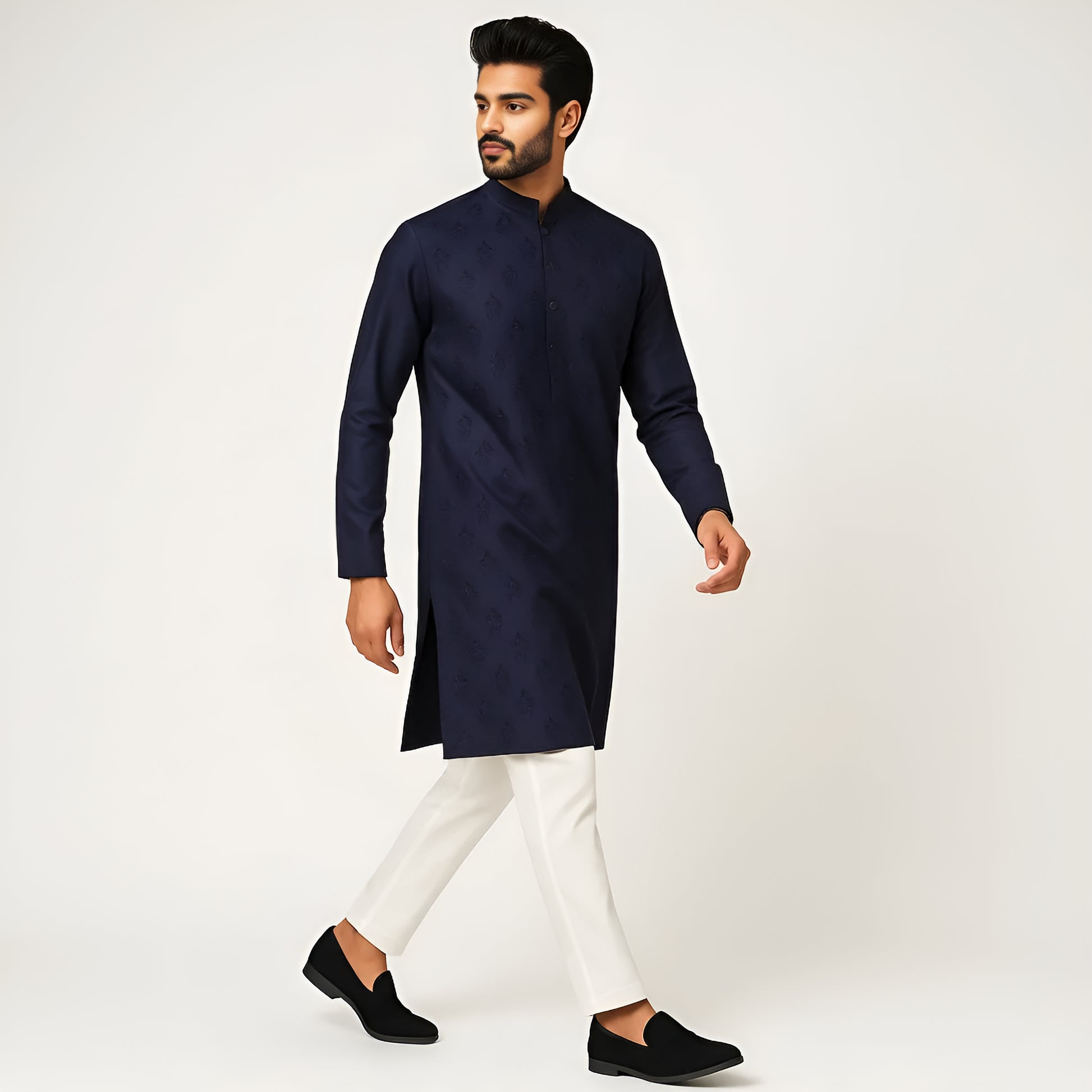 Embroidered Straight Long Kurta
