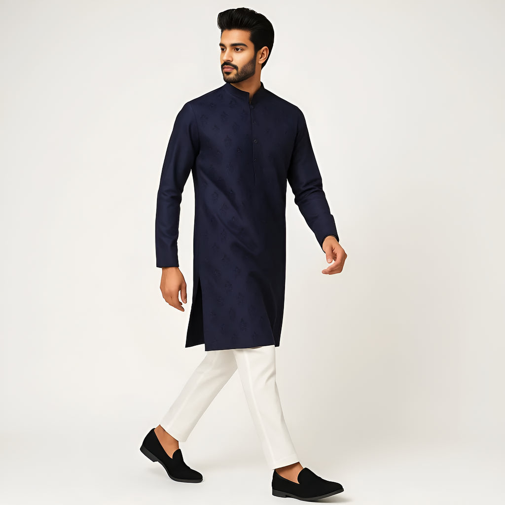 Embroidered Straight Long Kurta